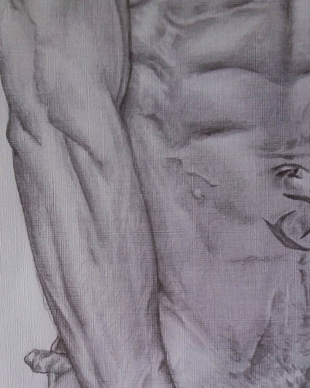 "Reflejo de fuerza" Dibujo en Grafito - Imagen 2